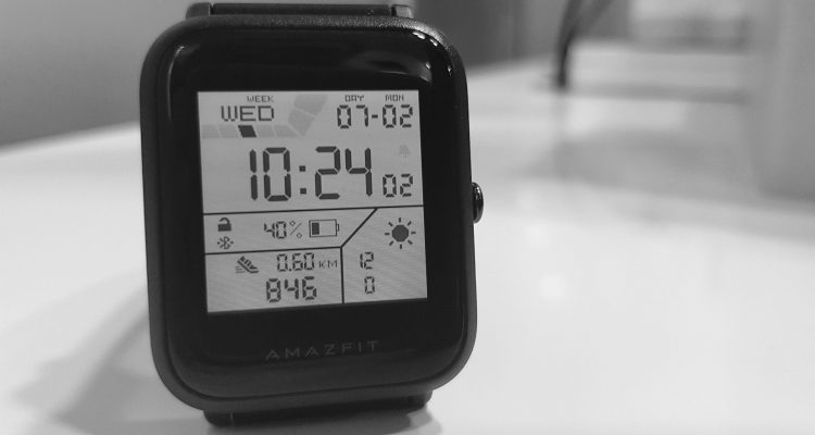 Amazfit Bip digital watchface